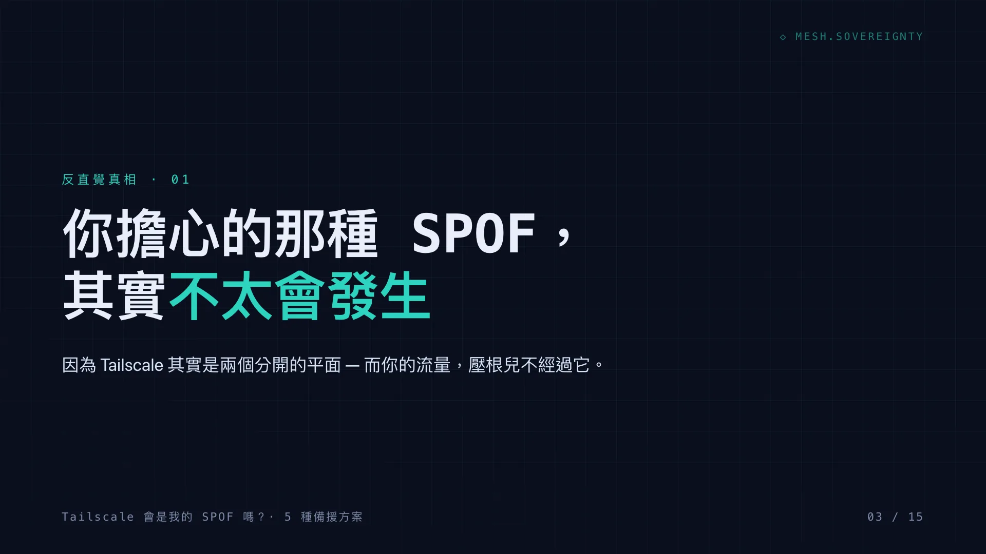 Tailscale 會是我的 SPOF 嗎?:第 3 張,共 15 張