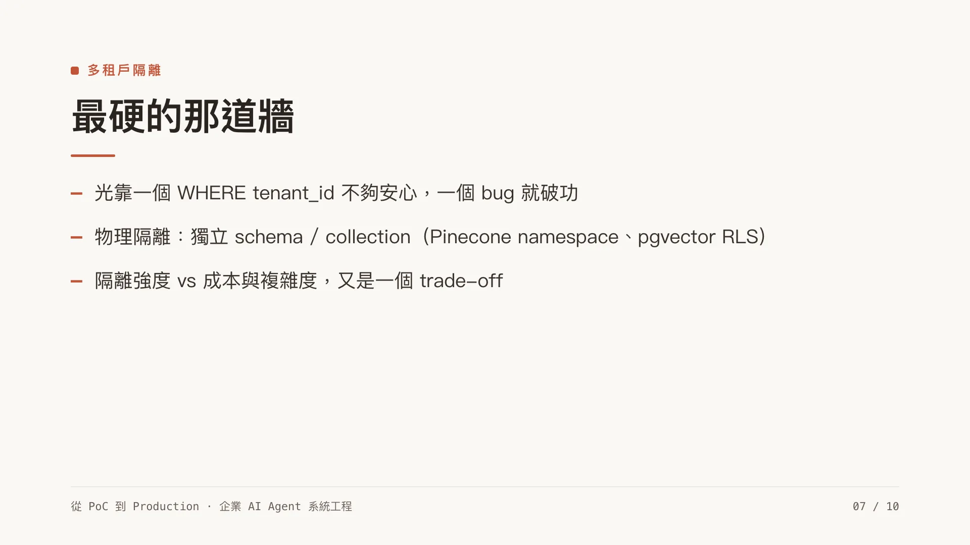 權限感知檢索:企業 RAG 最難的一關:第 7 張,共 10 張