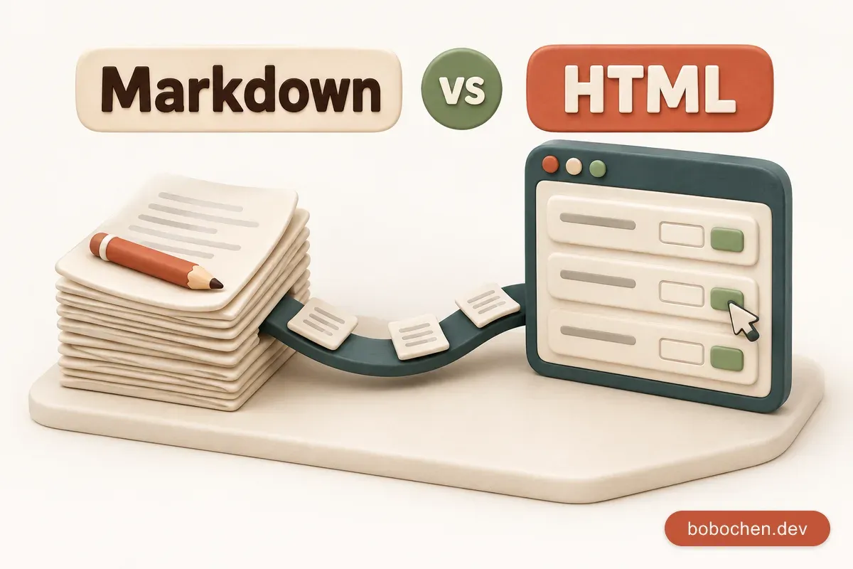 用 Markdown 存狀態、漂亮的 HTML 給人看