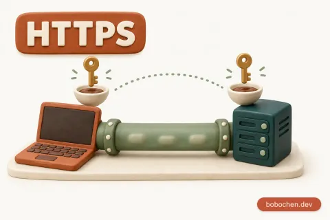 HTTPS 用 AES 加密、雙方拿同一把 key，那這把 key 是怎麼送過去的？答案是根本沒送